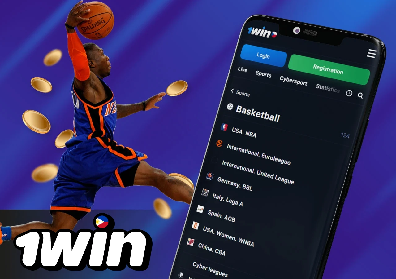 Basketball events on the 1Win platform